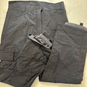 Boulder Gear Snow Ski Pants Cargo Style Pockets‎ Lined Black Ski Pants Womens 12